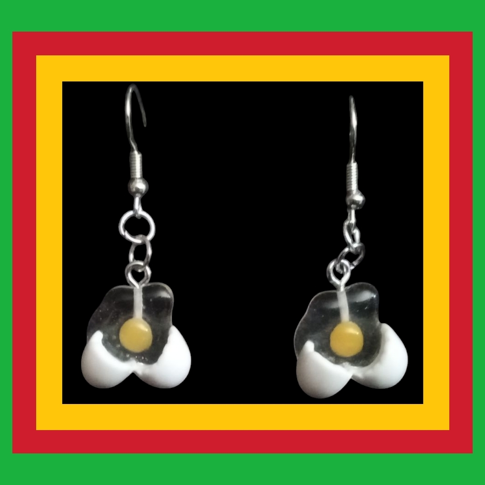 Novelty Egg Design Earrings